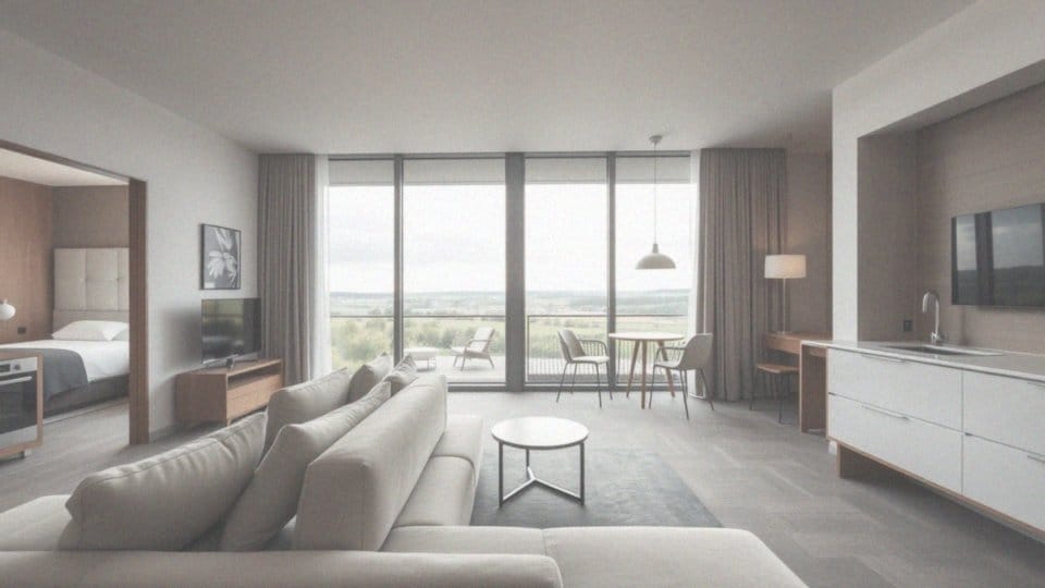 Ile sypialni i przestrzeni ma apartament w hotelu?