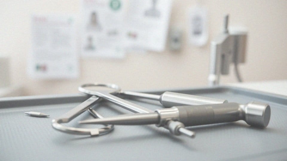 Jakie narzędzia używa podolog do usuwania odcisków?