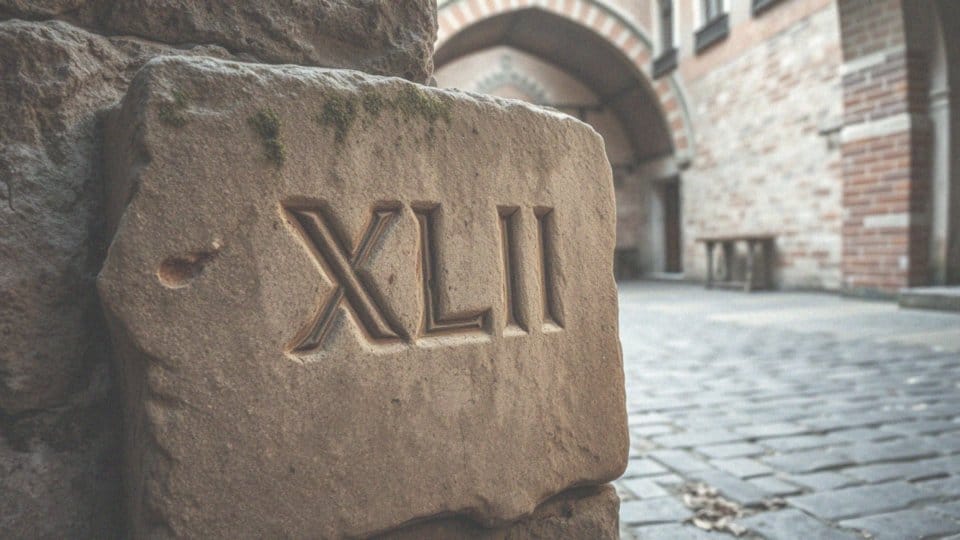 Jak liczba XLII jest związana z systemem rzymskim?