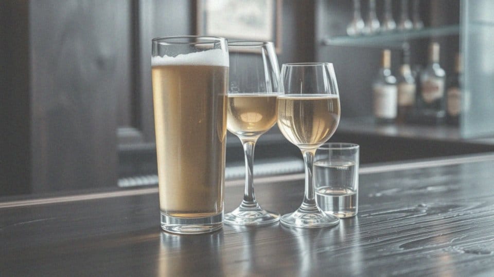 6. Jakie są standardowe dawki alkoholu w popularych napojach alkoholowych?