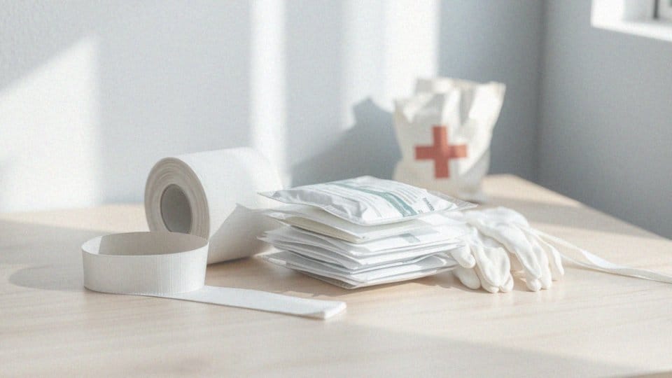 Jakie materiały są potrzebne do założenia opatrunku uciskowego?