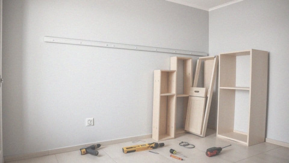 Montaż szafek kuchennych na listwie montażowej IKEA – poradnik krok po kroku